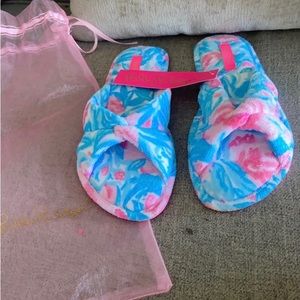New Lilly Pulitzer Slipper/Sandals Sz 7/8